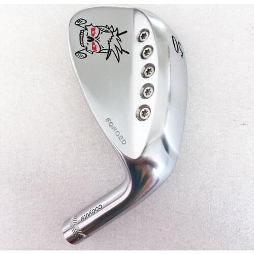 Cooyute New Golf heads skulls FORGED white Golf Wedges heads 50 or 52/54/56/58/60degree 1Pcs Wedges heads No shaft Free shipping