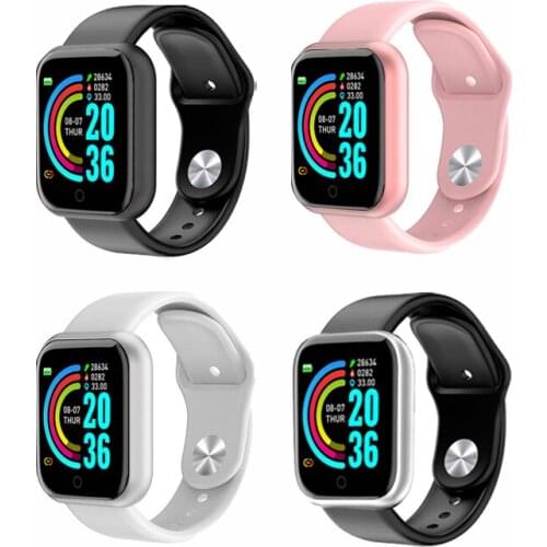 New D20 Smart Watch Y68 Bluetooth Fitness Tracker Sports Watch Heart Rate Monitor Blood Pressure Smart Bracelet for Android IOS