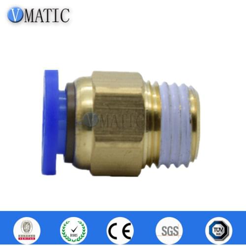 5pcs Fast Twist Pneumatic 6mm 8mm 10mm 12mm Tube To PC4PC6PC8PC10PC12-M5 Male Thread Stainless Steel Pipe Fittings Connector