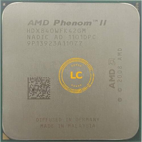 AMD Phenom II X4 840 2M 3.2G Socket AM3 938-pin Desktop CPU X4-840 HDX840WFK42GM Desktop