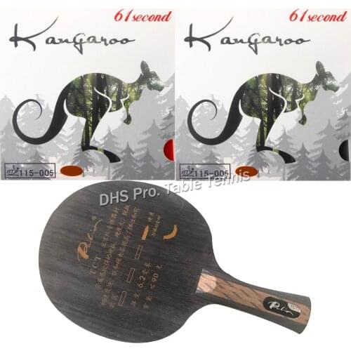 Pro Combo Racket Palio TCT blade with 2x 61second kangaroo rubber with sponge