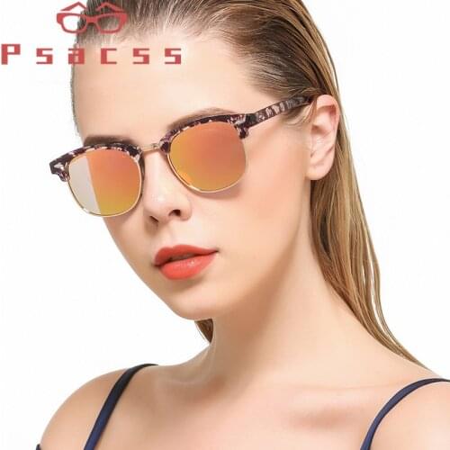 Psacss Round Polarized Sunglasses Womens Men High Quality PC Vintage Brand Designer Sun Glasses For Driving Party Shades UV400