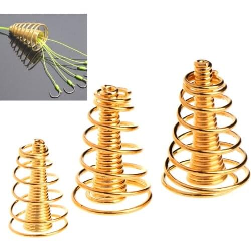 Fishing Bait Spring Lure Inline Hanging Tackles Stainless Steel For Carp Feeder