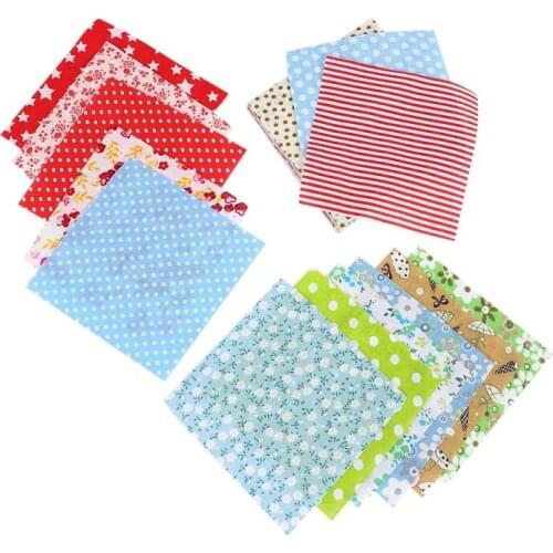 Fabric Patchwork Craft Cotton Material Batiks Mixed Squares Bundle, 10 x 10cm, 50-Pack Retail