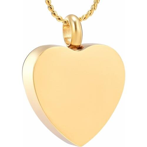 Heart Urn Cremation Jewelry for Ashes Stainless Steel Locket Keepsake Memorial Urns Pendant Necklace for Pets Retail & Wholesale