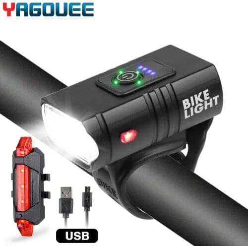 Bicycle Light Rainproof USB Charging LED 1000 Lumens MTB Front Lamp Headlight Aluminum Ultralight Flashlight Bike Light