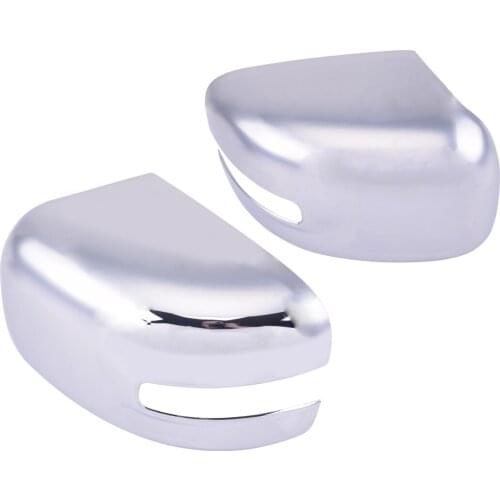 1Pair Front Rearview Side Wing Mirror Covers Car ABS Chrome Style Fit For Jeep Renegade 2015 2016 2017