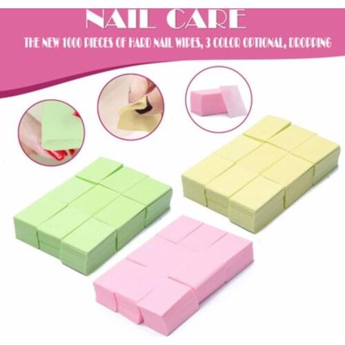 1000 Pcs=1 Pack Lint-Free Wipes Napkins Nail Polish Remover Gel Nail Wipes Nail Cutton Pads Manicure Pedicure Gel Tools