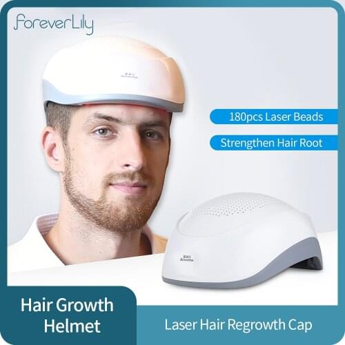180 Laser Cap Hair Loss Growth Regrowth Treatment Therapy Alopecia Helmet Enhance Hair Follicle Blood Circulation Promote Hair