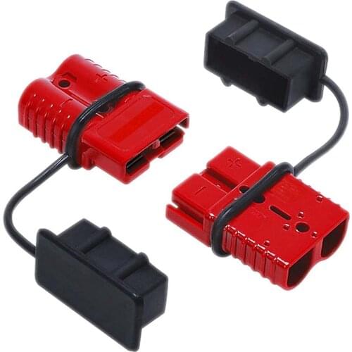 New2pcs/lot 50A Battery Trailer Pair Charge Plug Quick Connector Kit Connect Disconnect Winch Electrical Power Cables Connectors