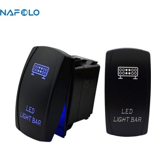 5 Pin Rocker Switch For Car RV Bus Boat Caravan Truck Motorcycle Marine Boat LED Light Bar ON OFF Toggle Rocker Switch 12V