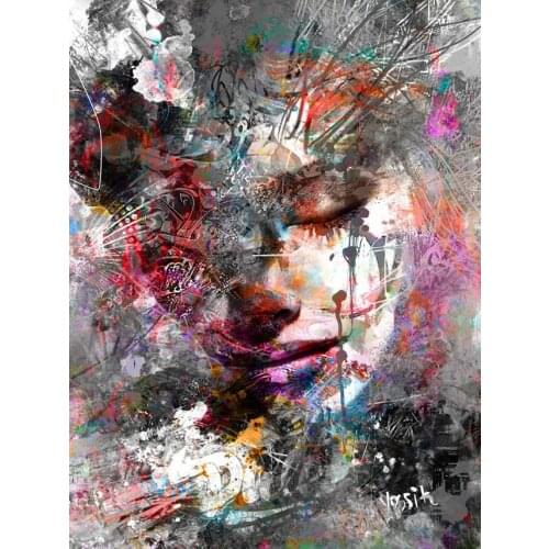 5D DIY Diamond Painting Graffiti Art Beauty Doll Full Drill Embroidery Cross Stitch Mosaic Craft Kit Home Decor Christmas Gift