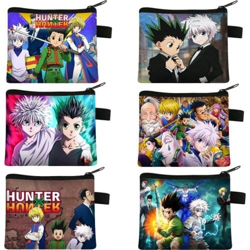 Anime Hunter X Hunter Purse Women Men Japanese Popular Anime Coin Bag Killua Zoldyck Travel Headset Bags Gift
