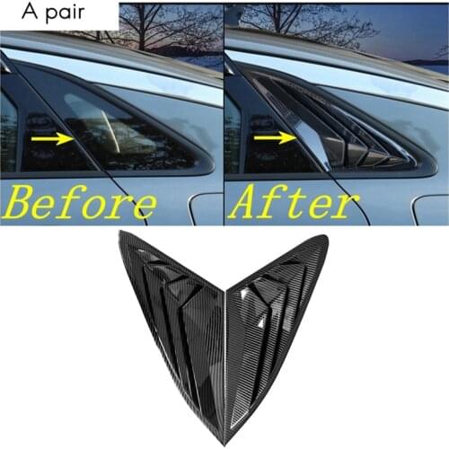 Carbon Fiber Car Side Vent Window Louver Shutter Covers Trim for KIA Optima / K5 GT 2020 2021 Car Accessories