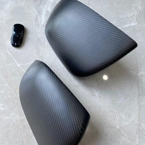 LUCKEASY Car Accessories Exterior Modification For Tesla Model 3 2017-2021 ABS Chrome Starry Sky Rear View Mirror Cover 2pcs/Set