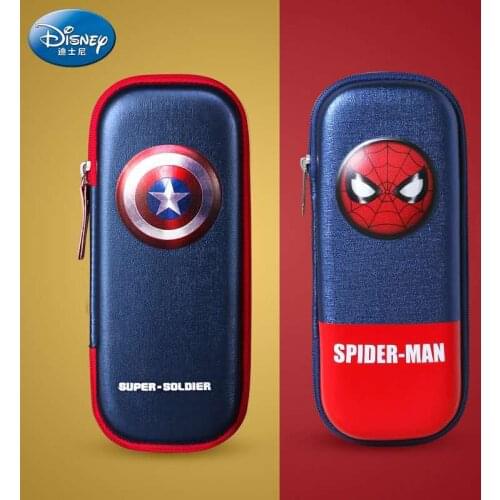 Disney Marvel carton pencil case for boys pencil bag captain america spider man stationery box pencil bag boys gifts mochilars