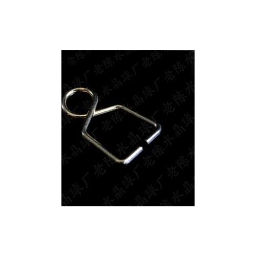 Best Selling---AAA Top Quality 8*14mm+500pcs /lot Metal Hooks Plated Chromium Connectors For Crystal Chandelier Ball Pendants