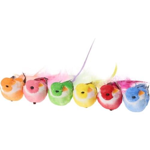 Foam Feather Bird Craft Ornaments Wedding Decoratio DIY 12PCS Artificial Party Sparrow