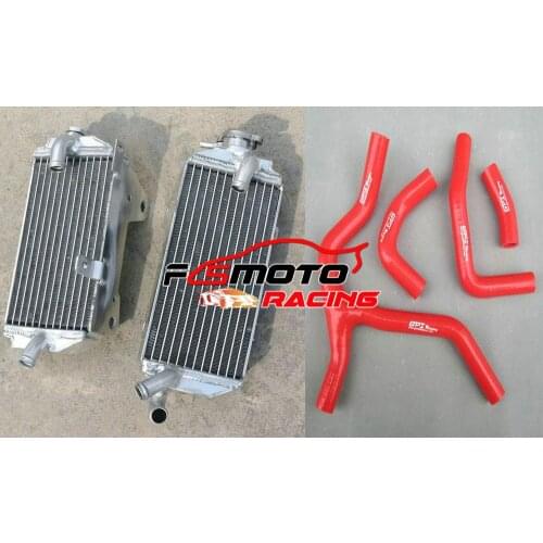 KIT For Honda CRF450R CRF450 2013 2014 CRF 450 R 450R Aluminum Radiator + Silicone Hose