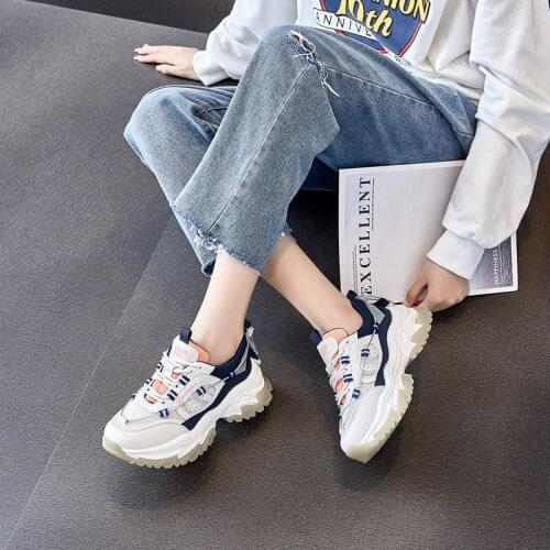 Women Shoes Casual Platform Shoes Woman Chunky Sneakers Ladies Sports White Tenis Feminino 2022 Spring White Shoes