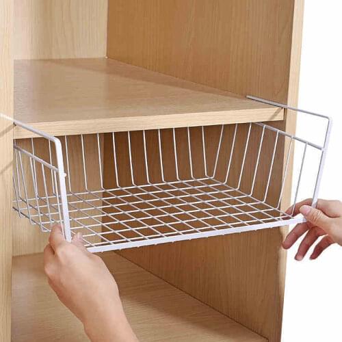 Kitchen Shelf Wall Cupboard Cabinet Lower Rack Dormitory Fantastic Wardrobe Layered Storage Rack Under Table Hanging Basket