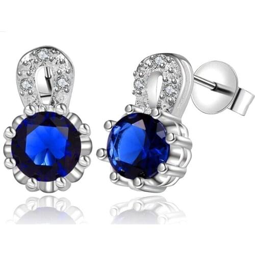 Hot Sale Jewelry Earrings For Women Stud Earrings Girls Gift 2 Optional Luxury Austrian Crystal Ear Stud Earring