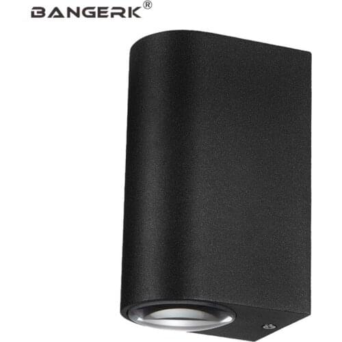 Outdoor Double LED Wall Lamp Waterproof Up Down Spotlight Black Modern Wall Sconce Lights Garden Decor Aluminium Lighting