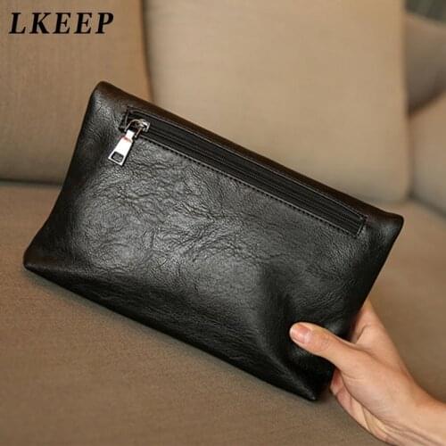 2020 Latest Fashion Woman PU Leather Envelope Bag Casual Clutch Bag Handbag Wallet Bag Black Women Clutch