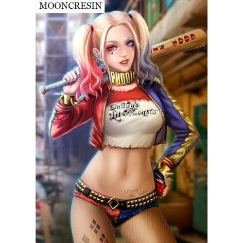 New 5D Diy Diamond Painting Cross Stitch Cartoon Girl Full Square Diamond Embroidery Needlework Rhinestone Mosaic Crafts Decor