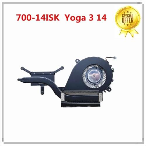 Original For Lenovo 700-14ISK Yoga 3 14 Cooling Heatsink Assembly Radiator AT0YC002FF0 AT0YC002SS0 100% Tested Fast Ship