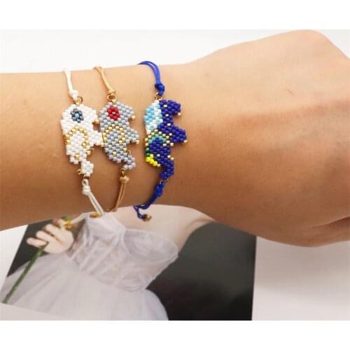 ZHONGVI Miyuki Bracelet For Women Elephant Pulseras Mujer Moda Armband Gift Jewelry Children Animal Handmade Bracelets Wholesale