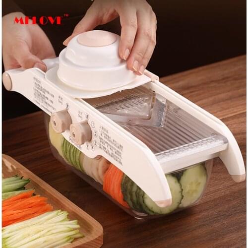 Manual Adjustable Vegetable Chopper Cutter Professional Grater Stainless Steel Onion Potato Carrot Shredder Kitchen Tools