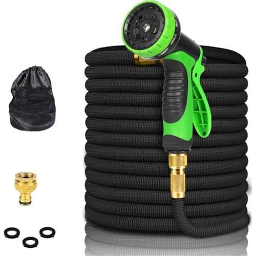 Garden Hose Expandable Flexible Magic Hose Drip Irrigation System With Connector Faucet Hose Car Wash Nozzle Set For The Garden