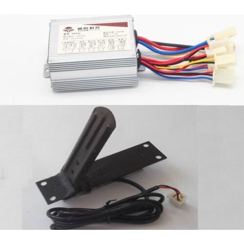 24V 500W Motor Brushed Speed Controller with Foot Throttle Pedal Accelerator