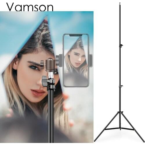 Vamson Live Broadcast Selfie Stick Can Take Pictures Vide Tripod for Phone Camera，for Phone Camera Stands Photo Studio VLS01C