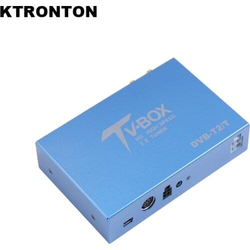 Special for Germany 160km/h Speed Driving Car True Twin 2 Tuners HEVC/H.265 DVB-T2 Digital TV Receiver BOX for Car DVD Player