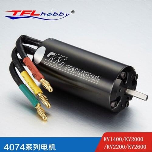 High Quality SSS 4074 KV1400 / KV2200 Brushless motor W/O Water Cooling for Electric RC Boat