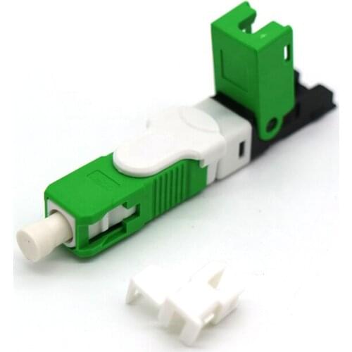 100PCS FTTH SC APC Optical fibe quick connector SC APC FTTH Fiber Optic Fast Connector Embedded type ESC250D SC Connector