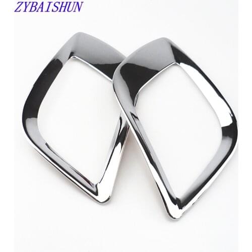 2pcs ABS Chrome Auto Rear Fog Light Lamp Frame Cover Car Styling For Opel Vauxhall Mokka / Buick Encore 2013 - 2015 Accessiores