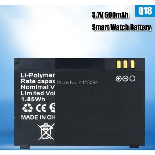 1-2pcs brand new 3.7V 500mAh Rechargeable Li-ion Polymer Battery For Smart Watch Q18 robot Lithium Batteries