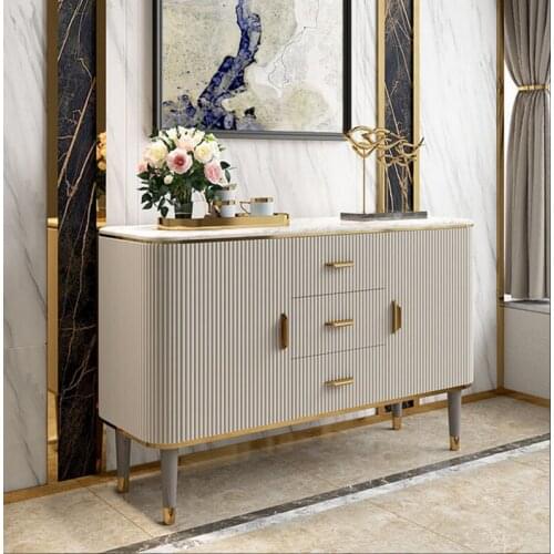 American sideboard living room cabinet rock plate restaurant sideboard marble wall locker