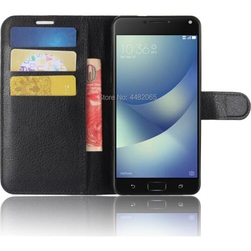 For Asus Zenfone 4 Max ZC520KL Case Luxury PU Shield Back Cover Case For Asus ZC520KL Case Flip Protective Phone Bag Skin Funda