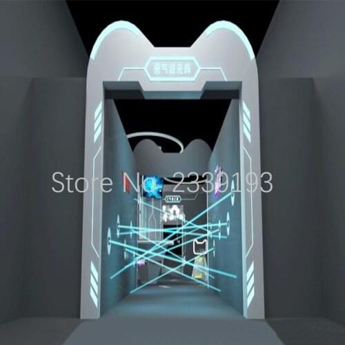 Real room escape game Laser array dedicated Red laser launch receiver complete set with central controller