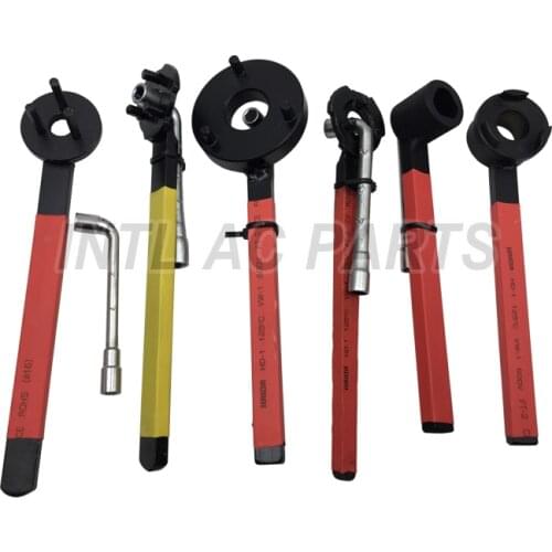 Crankshaft Bar compressor clutch plate removal tool 6/7SEU 5SEU11C 5SEU12C FOR Benz/BMW/AUDI/TOYOTA YARIS MANUAL hub installer