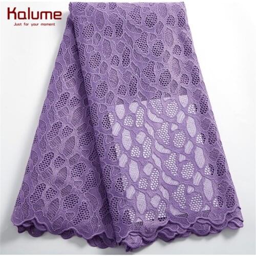 Kalume Cord Lace Fabric 2021 High Quality 5 Yards African Nigerian French Cord Lace Fabric For Diy Dress Wedding Sewing H2420
