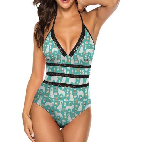 Dog Swimsuit Lace Full Beach Swimwear Young Bulk One Piece Bathing Suit