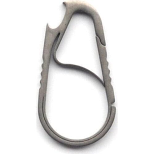 Outdoor Multitool EDC Titanium Opener Keychains Hiking Gear Key Buckle Clip Tool Carabiner Hook Camping tools Key Chain