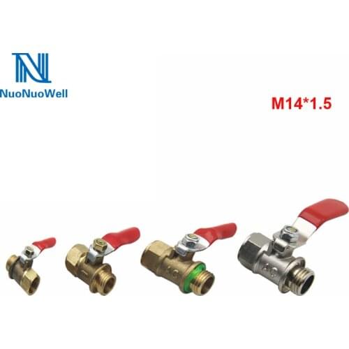 NuoNuoWell 1 PC Pesticide Sprayer Pump Fitting M14*1.5 Brass Valve High Pressure Tube Water Stop Valve Agriculture Garden Supply