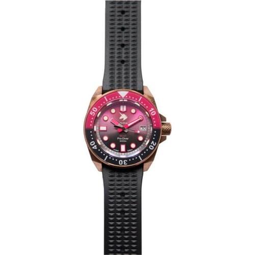 PROXIMA mens dive watches,bronze men automatic watch 300m waterproof mechanical wristwatch sports luminous 62Mas sapphire mirror