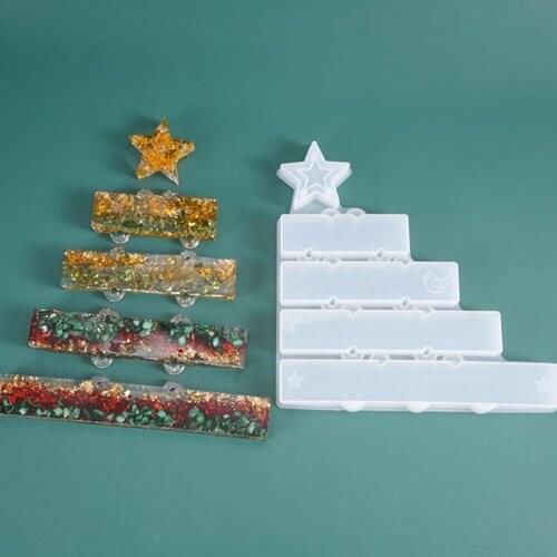 Christmas Decor Crastal Epoxy Silicon Mold 1PC DIY Handmade Craft Gift For Christmas Decoration Accessories Star Silicon Mold